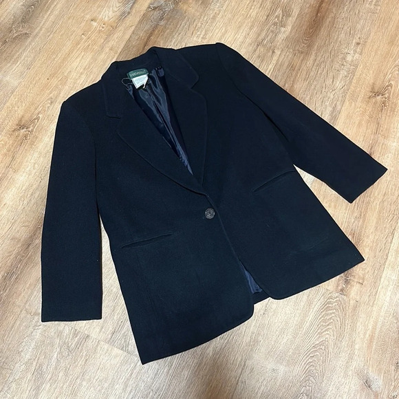 Harvé Benard | Vintage 80s Wool Blazer - Picture 1 of 5